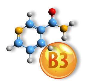 Vitamin B3 Niacinamide Molecule